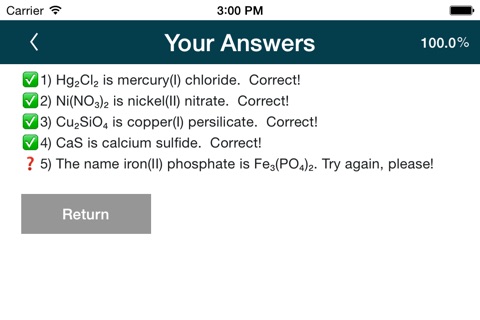 ChemFormulas screenshot 2