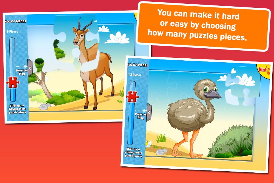 Animal Jigsaw Puzzle: Cartoon Puzzles for Kids screenshot 3