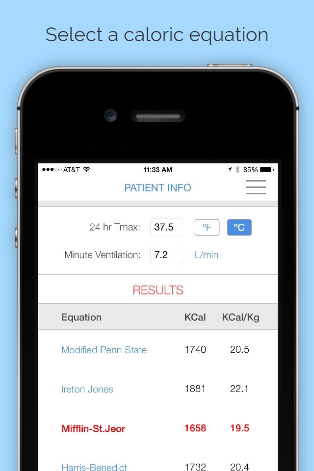 DoseRD - Tube Feeding Calculator screenshot 2