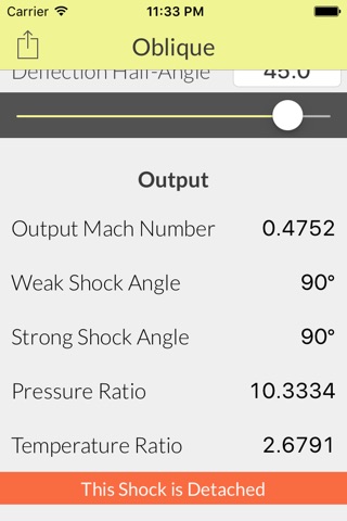 Oblique: Shock Wave Calculator screenshot 4