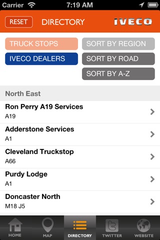 IVECO Hi-Stop UK Truckstop Directory screenshot 4