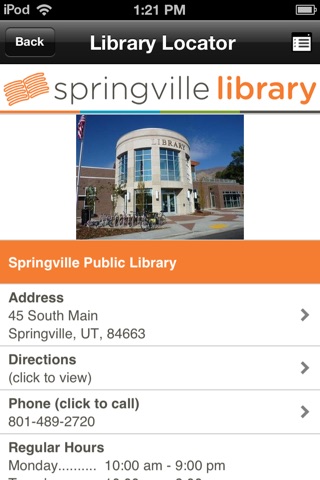 Springville Lib screenshot 4