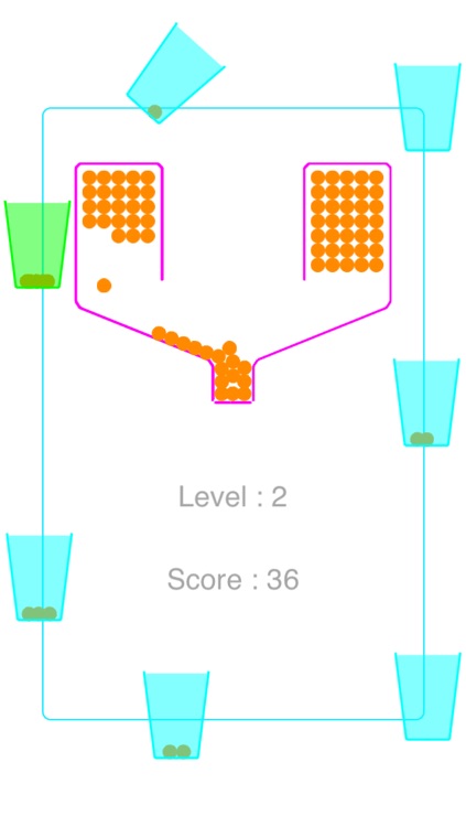 100 Dots Free Falling Balls Game