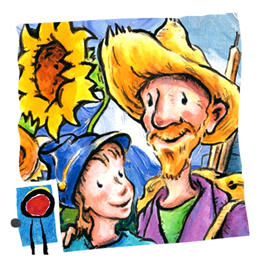 Van Gogh and the Sunflowers: encourage creativity and teach your child art history in this interactive book with text and paintings by Laurence Anholt (by Auryn Apps)
