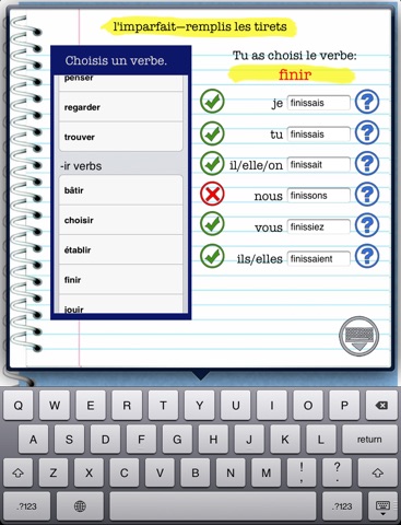 Regular French Verb Conjugation, Review and Practice screenshot 2