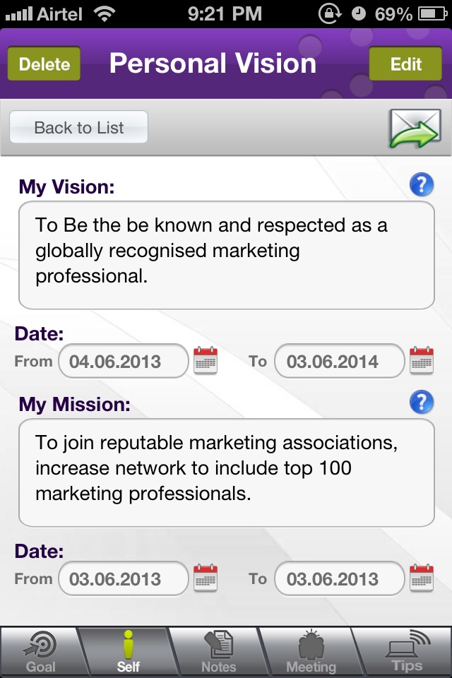 The Success Tracker screenshot 2