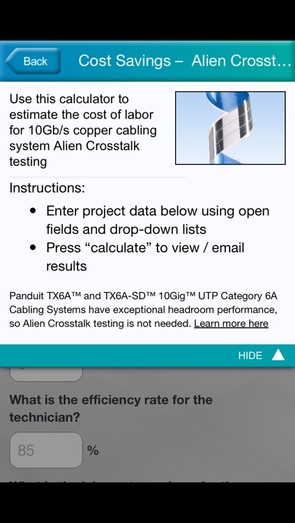 Panduit Calculator Tools screenshot-3