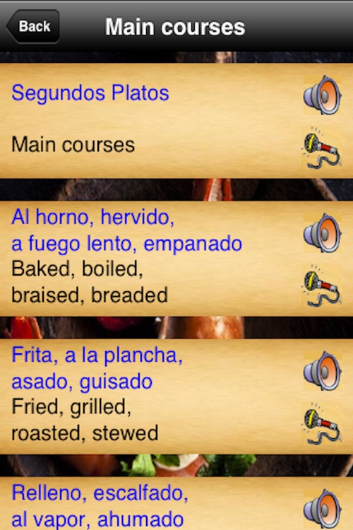 Spanish Menu screenshot-3