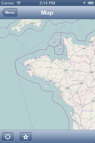 Brittany, France Offline Map - PLACE STARS screenshot 2