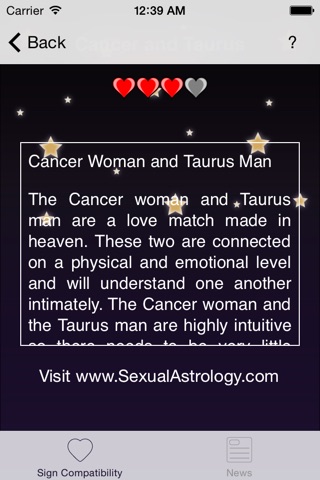 Sexual Astrology screenshot 2