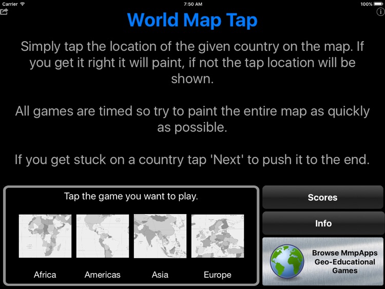 World Map Tap