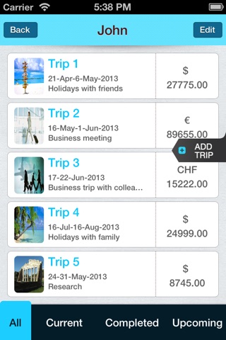Trip Manager screenshot 2