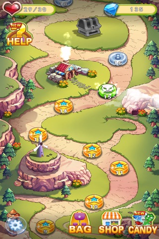 Candy war addition - rescue candy friends and break the baddy union（new type battle puzzle game） screenshot 2