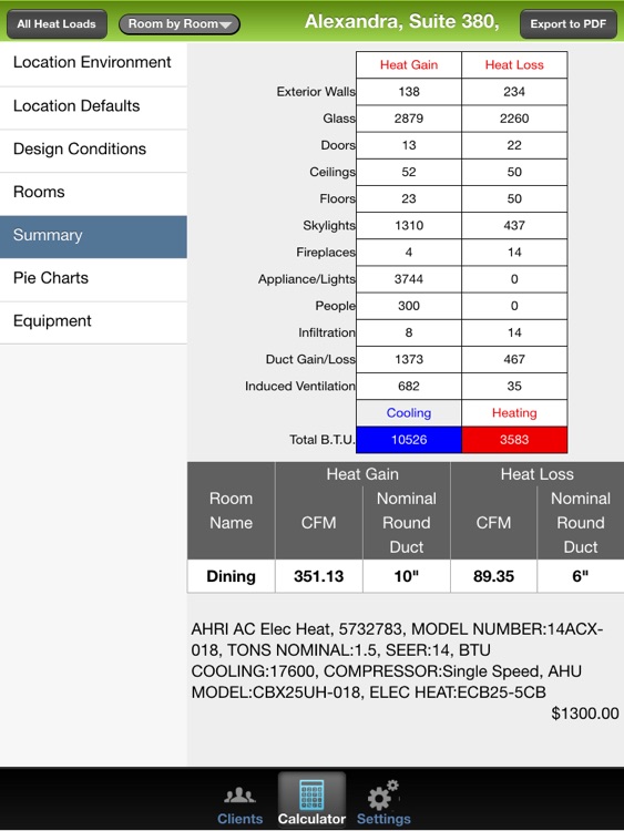 XactRate Heat Load Pro Online