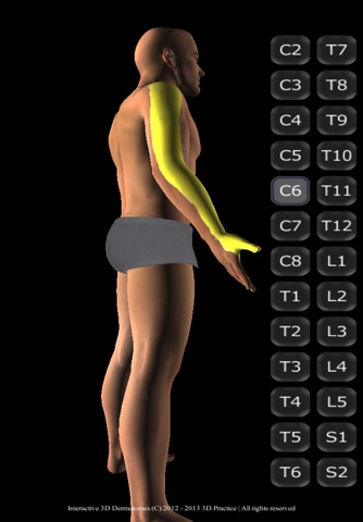 Interactive 3D Dermatomes screenshot 4