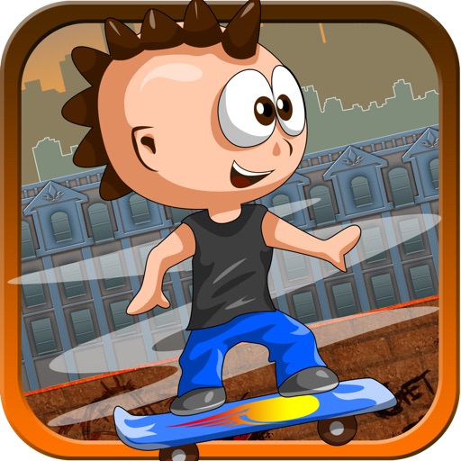 Jumpy Kiddo - The Rebel Skateboarder by Magadistudio, LLC