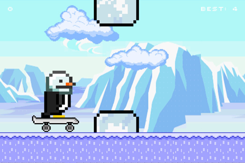 OMG! Super Penguin Can Skate! -Penguin Skater Racing Club screenshot 4