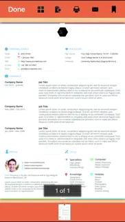 333 resume templates iphone screenshot 2