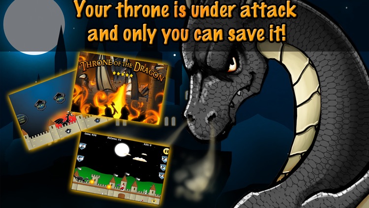 Amazing Dragon Throne game: defend the castle and become a legend!