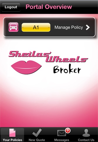 Sheilas' Wheels My Account screenshot 3