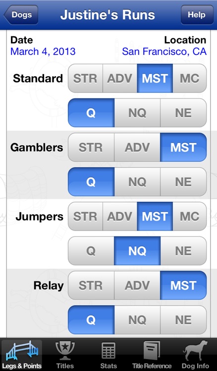 Agility Title Tracker (USDAA)