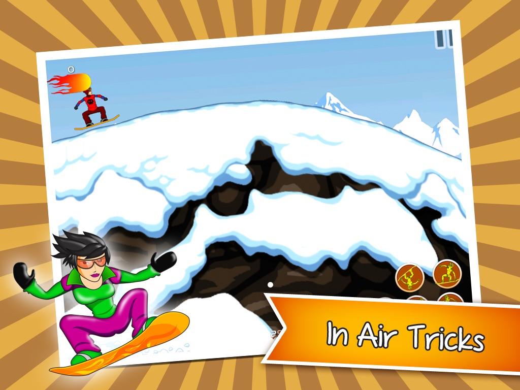 Avalanche Mountain HD - An Extreme Downhill Snowboard Racing Game screenshot 3