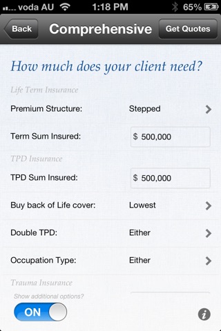 Comprehensive Life Insurance Quotes - Australia screenshot 3