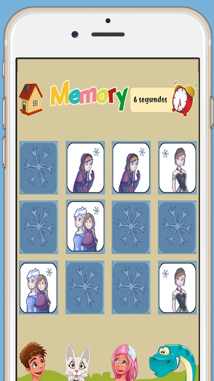 Memory game for girls: Ice Princess - learning game for girls screenshot-3