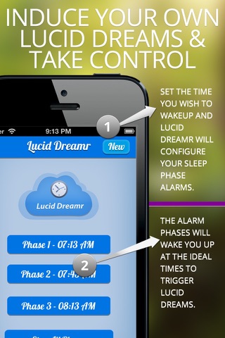 Lucid Dreamr Alarm Clock Control Your Dreams, Sleep Cycles and Astral Projection screenshot 2
