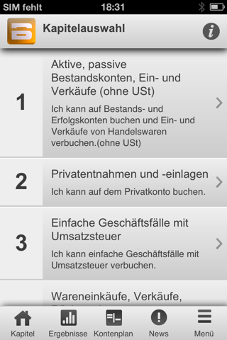 Buchungschecker screenshot 2