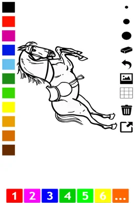 Game screenshot A Coloring Book of Horses for Children: Learn to draw and color apk