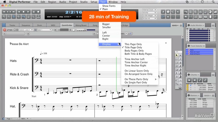 AV for Digital Performer 8 100 - What's New In DP8