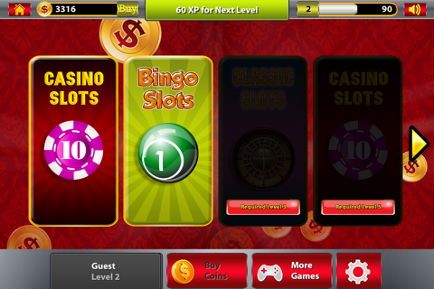 A Bingo Casino Slots 777: Free Classic Vegas Style Slot Machine Games screenshot 2