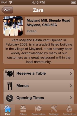 Zara Restaurant screenshot 2