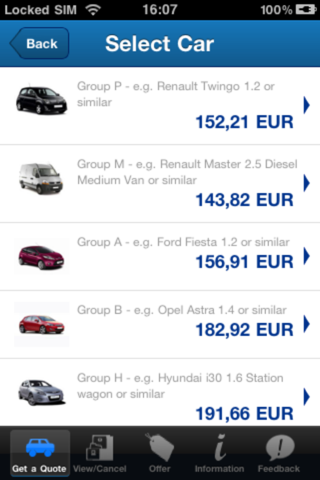 Budget Car Hire screenshot 2