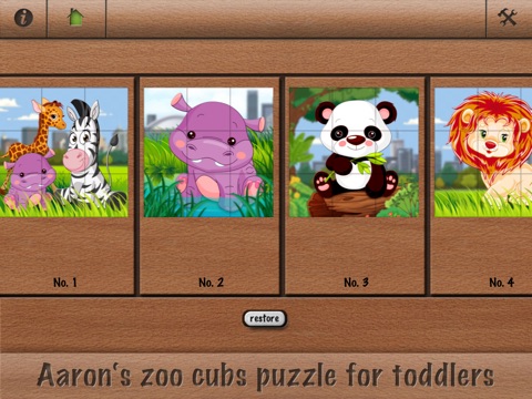 Aaron's zoo cubs puzzle for toddlers screenshot 2