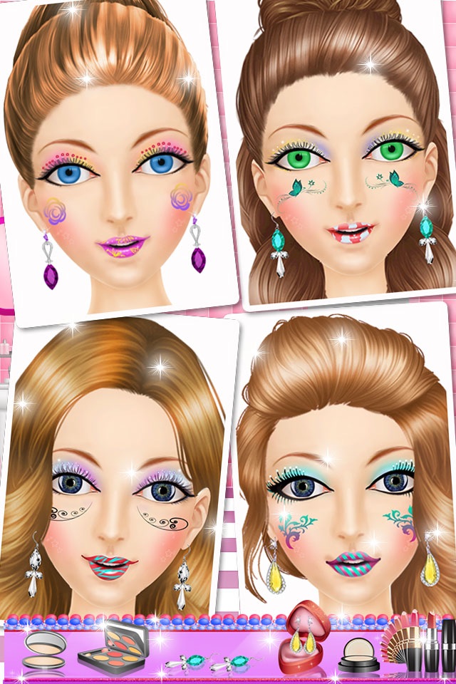 Fashion Girl Makeup Makeover Girls Game screenshot 2