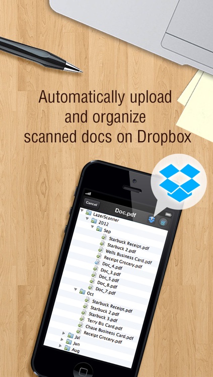 LazerScanner - Scan multiple doc to pdf and auto upload to Dropbox screenshot-4