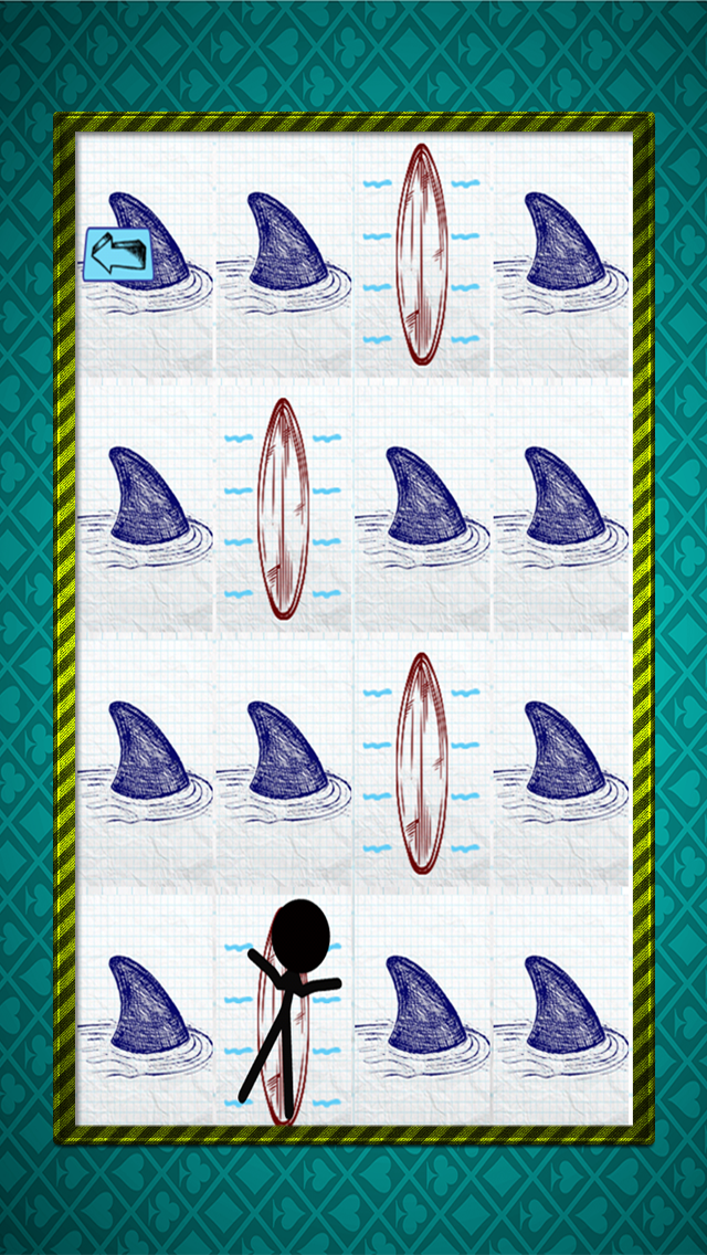 How to cancel & delete Stick-man Doodle Steps: Dont Step on The Shark Fins from iphone & ipad 4