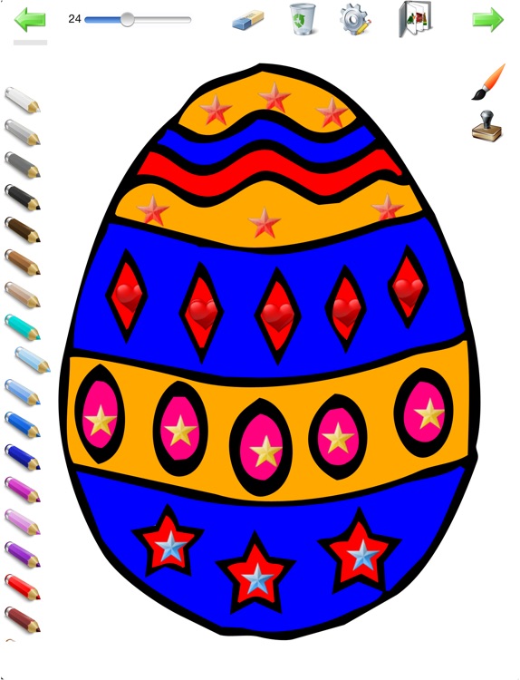 Easter coloring book for children - Coloring pages with eggs, rabbits, chickens and chicks