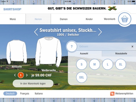 Edelweiss-Shop der Schweizer Landwirtschaft Lifestyle