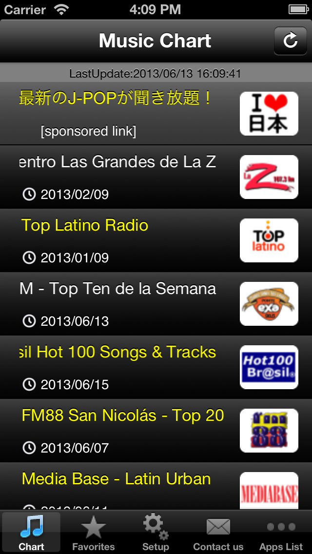 Latin Hits! (無料) - 最新ラテン音楽チャートをゲット!のスクリーンショット1 Latin Hits! (無料) - 最新ラテン音楽チャートをゲット!のスクリーンショット1