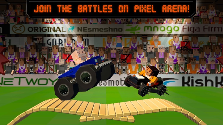 Pixel Car Fighting Arena 3D