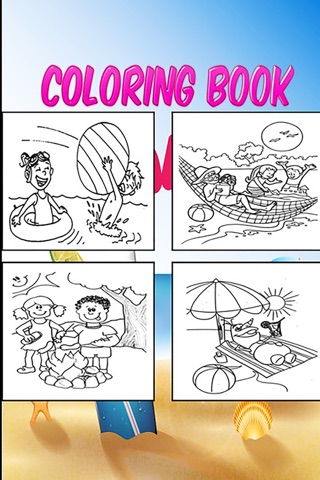 Kids Coloring Book Summer - Educational Games For Kids & Toddler screenshot 2