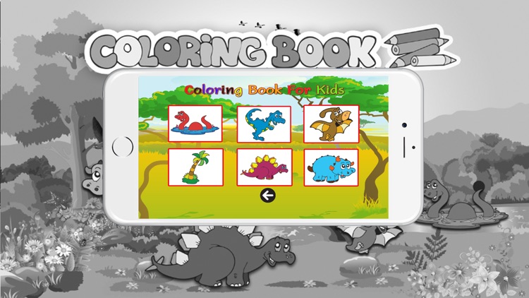 Coloring books (Dinosaur) : Coloring Pages & Learning Educational Games For Kids Free!