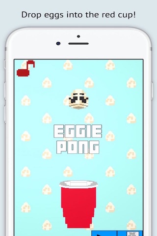 Free! Fun retro 3D arcade game!! - Eggie Pong - Free to play! screenshot 2