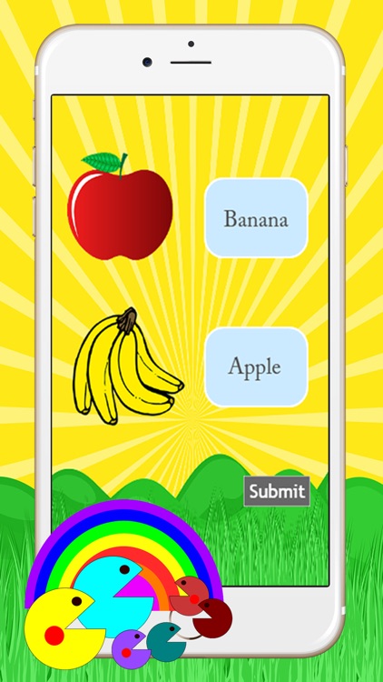 Learning Fruits Flashcards Matching Games Toddler