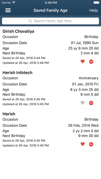 Family Age Calculator