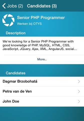 OTYS Candidate Scanner screenshot 2