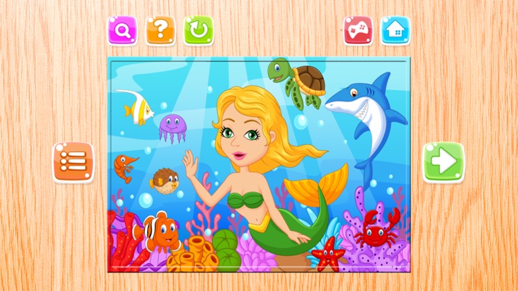 Mermaid Princess Puzzle Under Sea Jigsaw for Kids screenshot-4